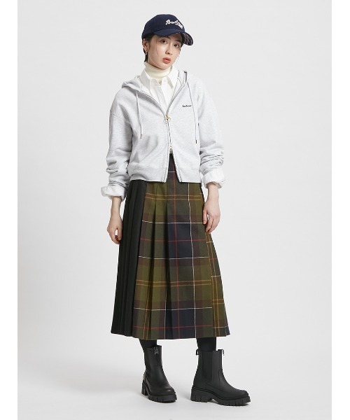 Barbour（バブアー）の「公式ショップ限定｜ＺＩＰ　ＨＯＯＤＥ（パーカー・レディース・オリーブ/ライトグレー/クリーム/ダークグレー・SMALL/MEDIUM）」の5枚目の写真