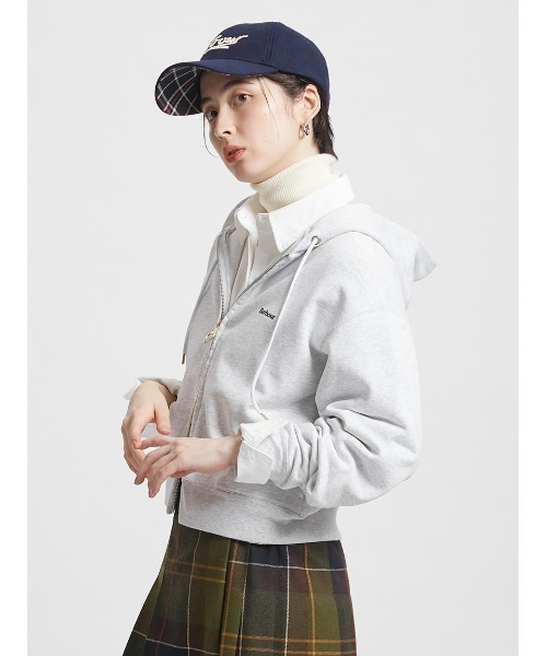 Barbour（バブアー）の「公式ショップ限定｜ＺＩＰ　ＨＯＯＤＥ（パーカー・レディース・オリーブ/ライトグレー/クリーム/ダークグレー・SMALL/MEDIUM）」の9枚目の写真