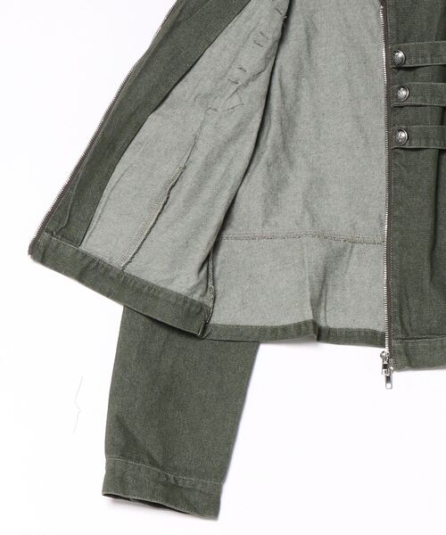 SPINNS（スピンズ）の「ナポレオンボタンジャケット/3ライン/ガールズストリート（その他アウター・レディース・カーキ・ONESIZE）」の5枚目の写真
