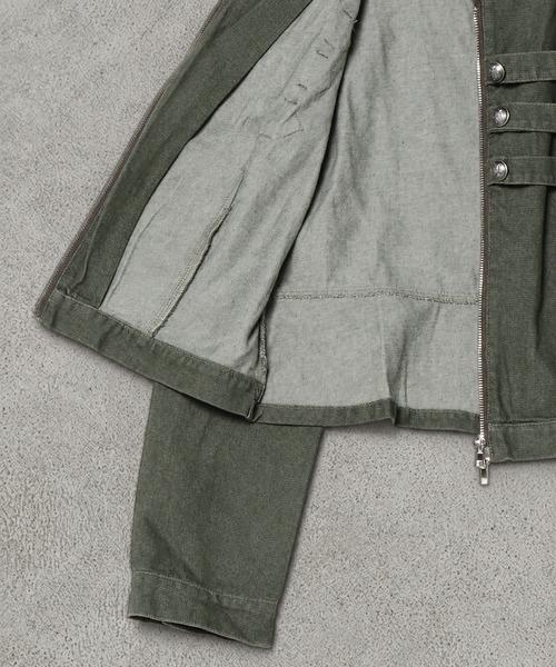 SPINNS（スピンズ）の「ナポレオンボタンジャケット/3ライン/ガールズストリート（その他アウター・レディース・カーキ・ONESIZE）」の8枚目の写真