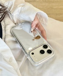 iPhone17/17Pro】ajew glow heart pocket case（スマホケース/カバー