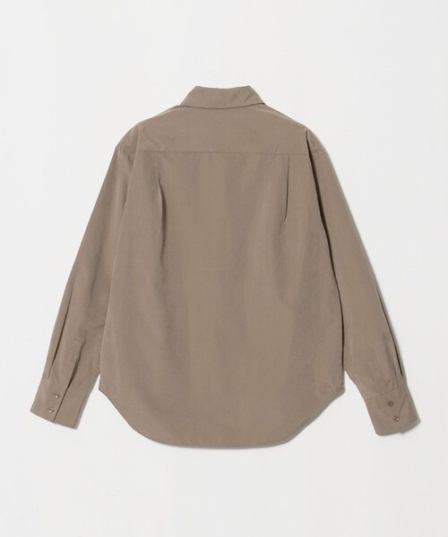 A DAY IN THE LIFE UNITED ARROWS(アデイインザライフユナイテッドアローズ)の「ピーチ フライフロント シャツ <A DAY IN THE LIFE>(シャツ/ブラウス・レディース・ブラウン系/ナチュラル/ダークグレー・FREE)」の4枚目の写真