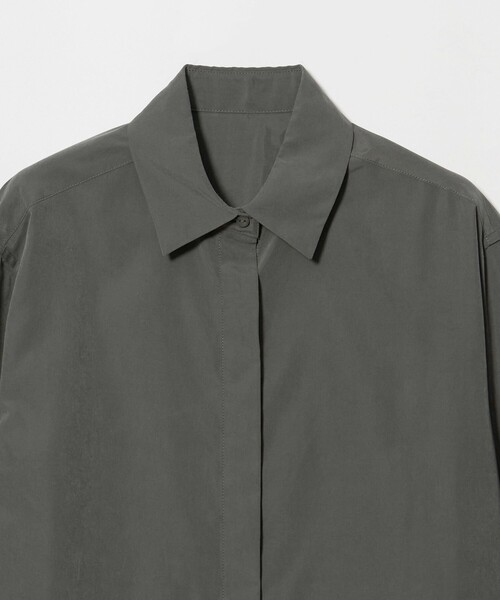 A DAY IN THE LIFE UNITED ARROWS(アデイインザライフユナイテッドアローズ)の「ピーチ フライフロント シャツ <A DAY IN THE LIFE>(シャツ/ブラウス・レディース・ブラウン系/ナチュラル/ダークグレー・FREE)」の10枚目の写真