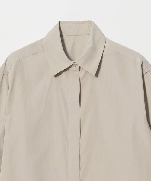 A DAY IN THE LIFE UNITED ARROWS(アデイインザライフユナイテッドアローズ)の「ピーチ フライフロント シャツ <A DAY IN THE LIFE>(シャツ/ブラウス・レディース・ブラウン系/ナチュラル/ダークグレー・FREE)」の12枚目の写真