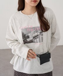 モノクロフォトロゴTシャツ