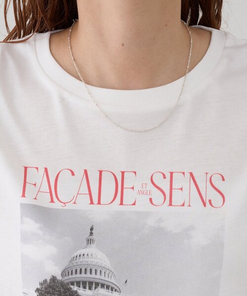 DISCOAT(ディスコート)の「モノクロフォトロゴTシャツ(Tシャツ/カットソー・レディース・チャコールグレー/オフホワイト/ベージュ系その他・FREE)」の21枚目の写真
