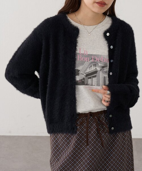 DISCOAT(ディスコート)の「モノクロフォトロゴTシャツ(Tシャツ/カットソー・レディース・チャコールグレー/オフホワイト/ベージュ系その他・FREE)」の20枚目の写真