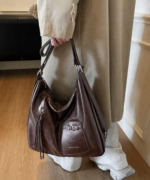 Miniministore(ミニミニストア)の「ショルダーバッグ3WAYリュックサック(ショルダーバッグ・レディース・ブラウン/ブラック/ダークブラウン・FREE)」の7枚目の写真