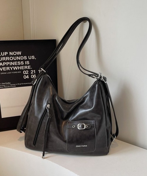 Miniministore(ミニミニストア)の「ショルダーバッグ3WAYリュックサック(ショルダーバッグ・レディース・ブラウン/ブラック/ダークブラウン・FREE)」の12枚目の写真