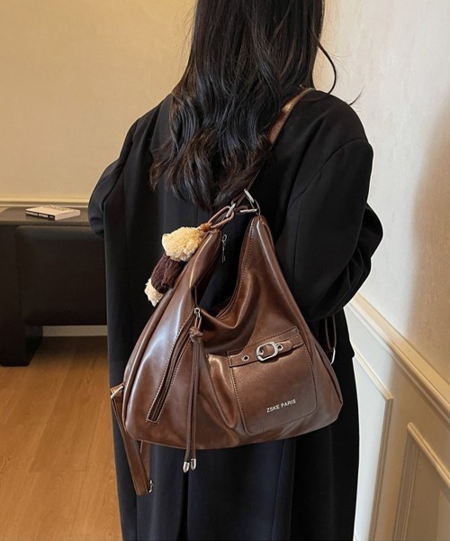 Miniministore(ミニミニストア)の「ショルダーバッグ3WAYリュックサック(ショルダーバッグ・レディース・ブラウン/ブラック/ダークブラウン・FREE)」の14枚目の写真