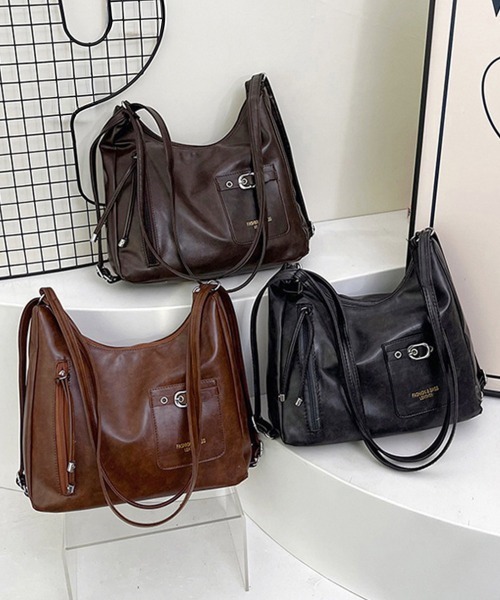 Miniministore(ミニミニストア)の「ショルダーバッグ3WAYリュックサック(ショルダーバッグ・レディース・ブラウン/ブラック/ダークブラウン・FREE)」の17枚目の写真