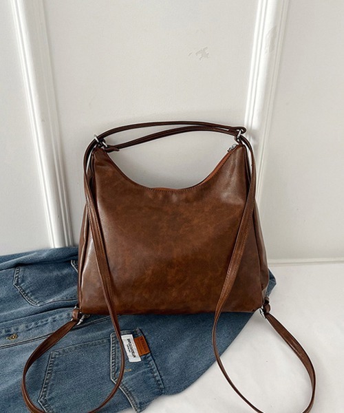 Miniministore(ミニミニストア)の「ショルダーバッグ3WAYリュックサック(ショルダーバッグ・レディース・ブラウン/ブラック/ダークブラウン・FREE)」の21枚目の写真