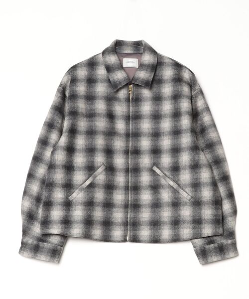 TOWNCRAFT（タウンクラフト）の「50S OMBRE ROCKBILLY JACKET（ブルゾン・メンズ・グレー/ホワイト・MEDIUM/LARGE/SMALL）」の2枚目の写真