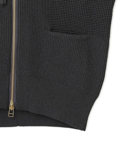 ADAM ET ROPE'(アダムエロペ)の「【WEB限定】・【定番】ジップニットカーディガン(カーディガン/ボレロ・レディース・ダークブラウン/ブラック/チャコールグレー・FREE)」の22枚目の写真