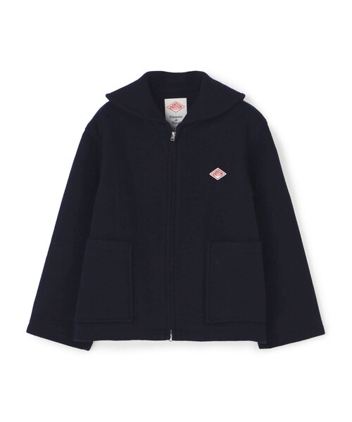 Women's Wool Melton Round Collar Jacket（ピーコート）｜DANTON
