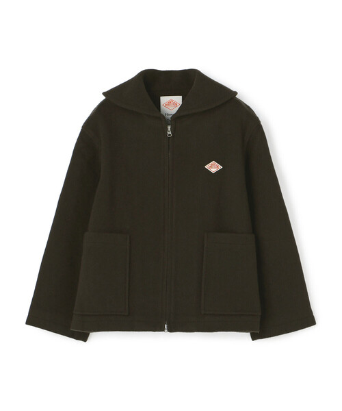 Women's Wool Melton Round Collar Jacket（ピーコート）｜DANTON