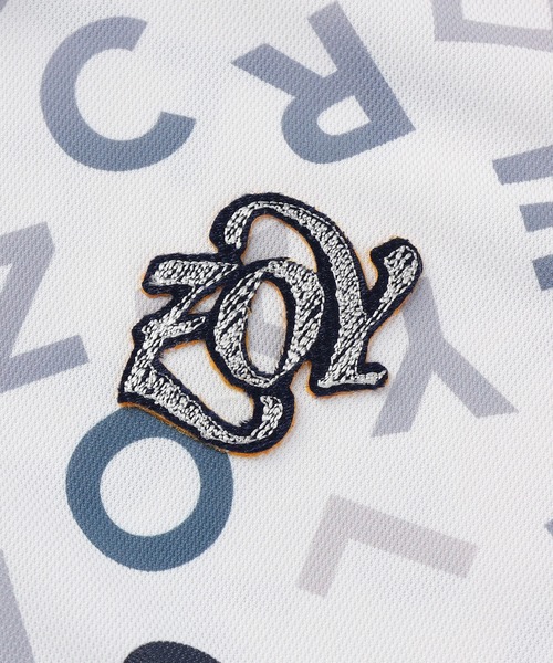 ZOY(ゾーイ)の「WOMEN ロゴプリント 半袖ポロシャツ(シャツ/ブラウス・レディース・ホワイト/ネイビー・SMALL)」の3枚目の写真