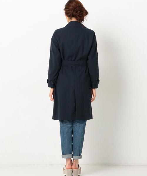 Another Edition（アナザーエディション）の「リヨセルコットントレンチコート/AEBFC R/C 　TRENCH◆（トレンチコート・レディース・ネイビー/ベージュ・SMALL/MEDIUM）」の6枚目の写真