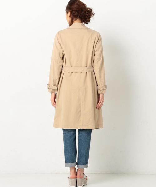 Another Edition（アナザーエディション）の「リヨセルコットントレンチコート/AEBFC R/C 　TRENCH◆（トレンチコート・レディース・ネイビー/ベージュ・SMALL/MEDIUM）」の9枚目の写真