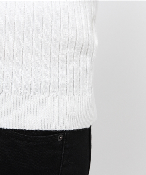 N.（N. Natural Beauty Basic）（エヌエヌナチュラルビューティーベーシック）の「ワイドリブカットソー（ニット/セーター・レディース・ホワイト/ピンク/ネイビー/グレー・MEDIUM）」の10枚目の写真