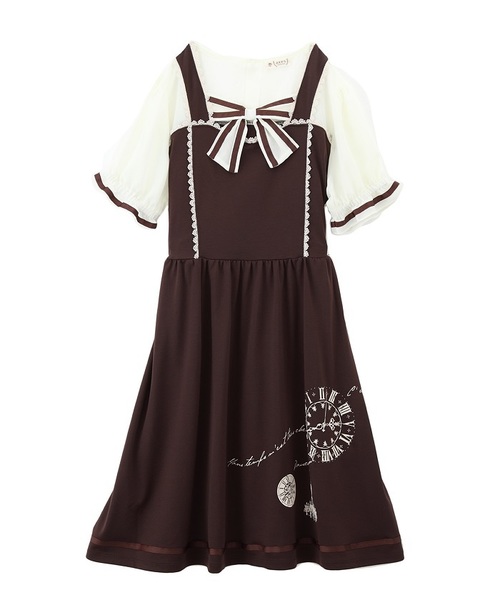 Axes Femme アクシーズファム の 時計pt入りカットワンピース ワンピース Wear