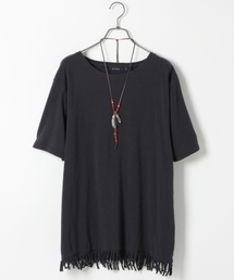 RAGEBLUE | ＜トレンドのフリンジ仕様＞40/2フリンジTシャツ/722272(Tシャツ/カットソー)