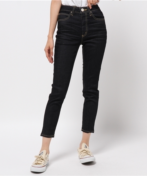 BLACK BY MOUSSY（ブラックバイマウジー）の「CRYSTAL cropped DENIM