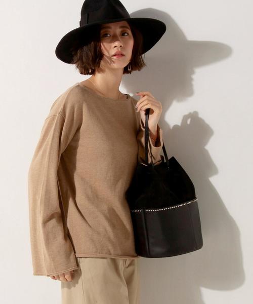 UNITED ARROWS（ユナイテッドアローズ）の「UWMF ベルスリーブニット◆（ニット/セーター・レディース・ネイビー/その他1/ベージュ/レッド・38/36）」の14枚目の写真