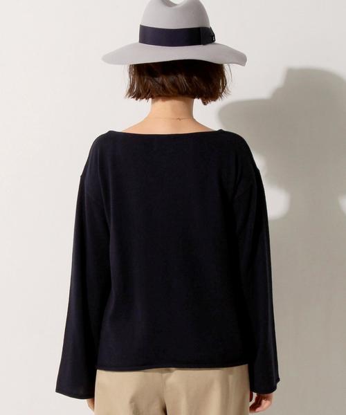 UNITED ARROWS（ユナイテッドアローズ）の「UWMF ベルスリーブニット◆（ニット/セーター・レディース・ネイビー/その他1/ベージュ/レッド・38/36）」の6枚目の写真