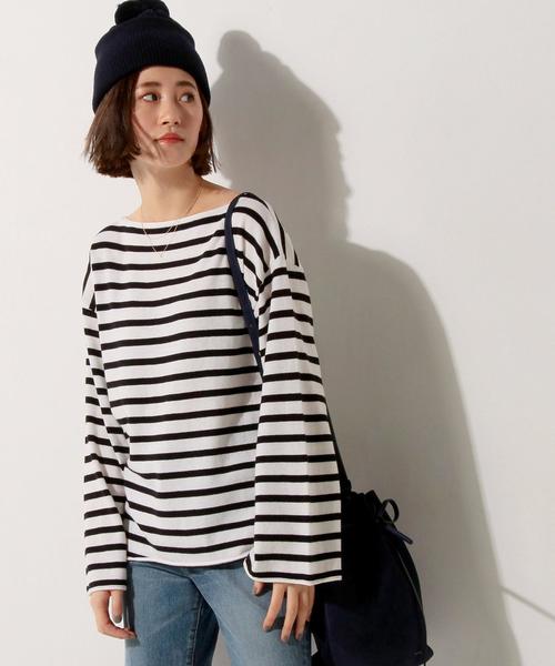 UNITED ARROWS（ユナイテッドアローズ）の「UWMF ベルスリーブニット◆（ニット/セーター・レディース・ネイビー/その他1/ベージュ/レッド・38/36）」の11枚目の写真