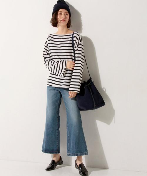 UNITED ARROWS（ユナイテッドアローズ）の「UWMF ベルスリーブニット◆（ニット/セーター・レディース・ネイビー/その他1/ベージュ/レッド・38/36）」の5枚目の写真