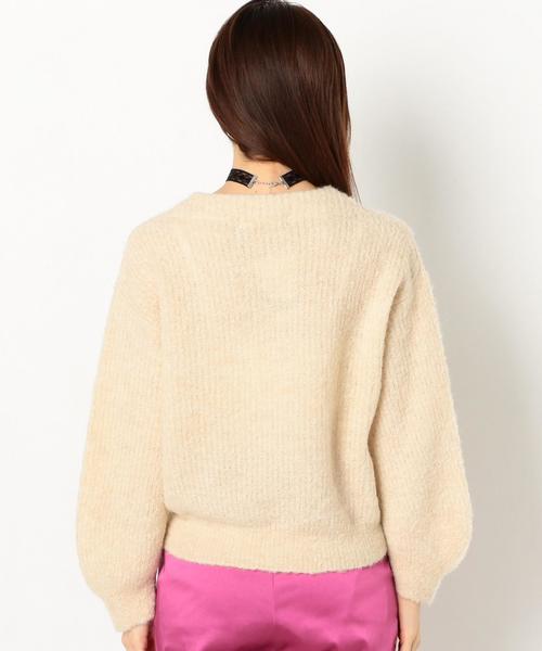 Another Edition（アナザーエディション）の「カタアゼアルパカニットプルオーバー/AEBC ｶﾀｱｾﾞ ALPACA PO◆（ニット/セーター・レディース・ナチュラル/ライトブルー・FREE）」の4枚目の写真