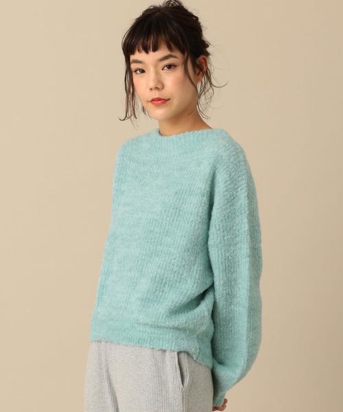 Another Edition（アナザーエディション）の「カタアゼアルパカニットプルオーバー/AEBC ｶﾀｱｾﾞ ALPACA PO◆（ニット/セーター・レディース・ナチュラル/ライトブルー・FREE）」の10枚目の写真