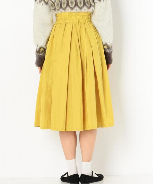 Another Edition(アナザーエディション)の「タフタタックギャザースカート/AEBFC タフタ TUCKギャザーSK(スカート・レディース・ブラック/イエロー・FREE)」の3枚目の写真