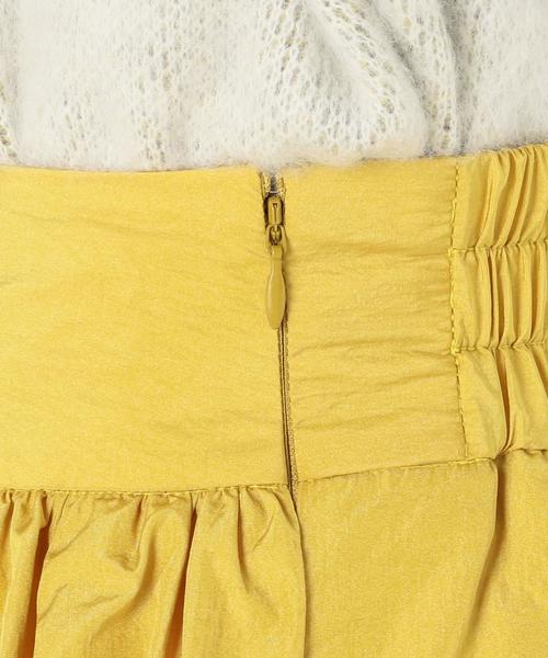 Another Edition(アナザーエディション)の「タフタタックギャザースカート/AEBFC タフタ TUCKギャザーSK(スカート・レディース・ブラック/イエロー・FREE)」の12枚目の写真