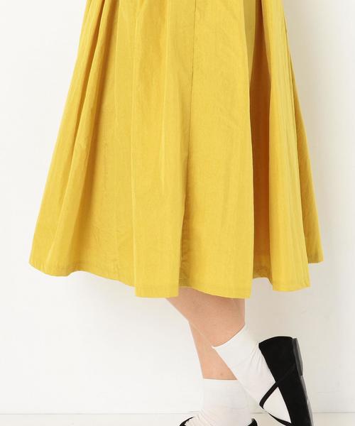 Another Edition(アナザーエディション)の「タフタタックギャザースカート/AEBFC タフタ TUCKギャザーSK(スカート・レディース・ブラック/イエロー・FREE)」の13枚目の写真