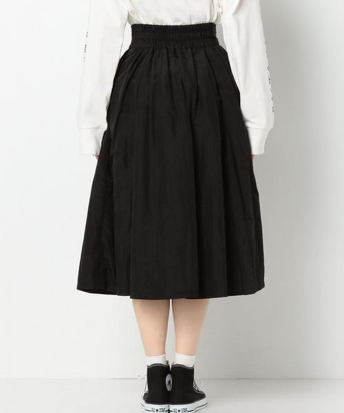 Another Edition(アナザーエディション)の「タフタタックギャザースカート/AEBFC タフタ TUCKギャザーSK(スカート・レディース・ブラック/イエロー・FREE)」の16枚目の写真