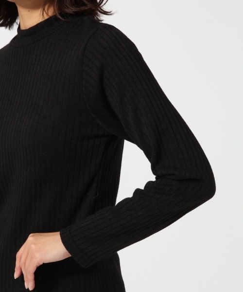 GLOBAL WORK（グローバルワーク）の「キモウリブハイネックプルオーバー長袖/743857（Tシャツ/カットソー・レディース・ベージュ系その他/ワインレッド/グレー/ホワイト/ブラウン/ブラック・MEDIUM/LARGE）」の10枚目の写真