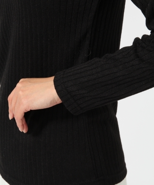 GLOBAL WORK（グローバルワーク）の「キモウリブハイネックプルオーバー長袖/743857（Tシャツ/カットソー・レディース・ベージュ系その他/ワインレッド/グレー/ホワイト/ブラウン/ブラック・MEDIUM/LARGE）」の11枚目の写真