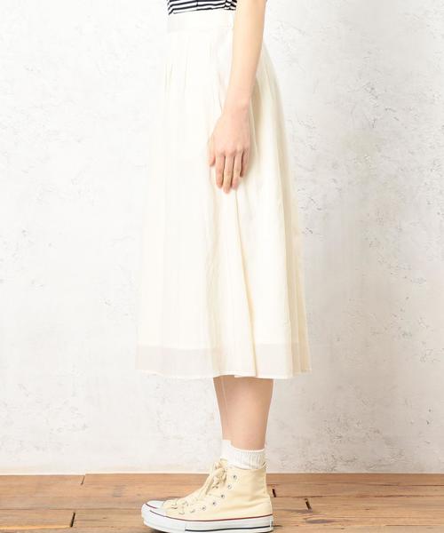 green label relaxing（グリーンレーベルリラクシング）の「◆CF R/C GA スカート ◆（スカート・レディース・オレンジ/オフホワイト/イエロー/ブラック・42/38/36/40）」の12枚目の写真