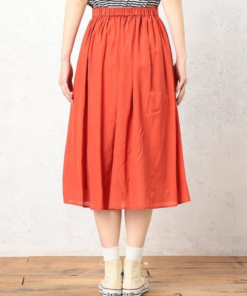 green label relaxing（グリーンレーベルリラクシング）の「◆CF R/C GA スカート ◆（スカート・レディース・オレンジ/オフホワイト/イエロー/ブラック・42/38/36/40）」の10枚目の写真