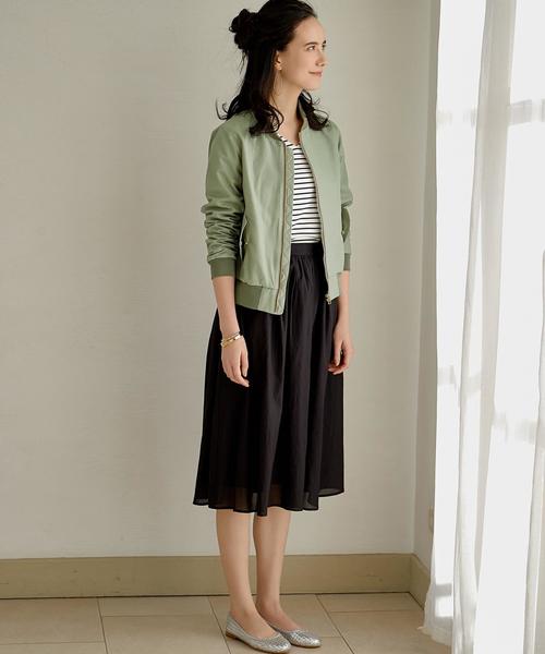 green label relaxing（グリーンレーベルリラクシング）の「◆CF R/C GA スカート ◆（スカート・レディース・オレンジ/オフホワイト/イエロー/ブラック・42/38/36/40）」の21枚目の写真