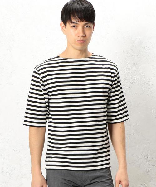 green label relaxing（グリーンレーベルリラクシング）の「STD GLR SUVIN/BOAT 5/SL カットソー ◆（Tシャツ/カットソー・メンズ・グレー/その他1/ダークブラウン・MEDIUM/SMALL/LARGE）」の3枚目の写真