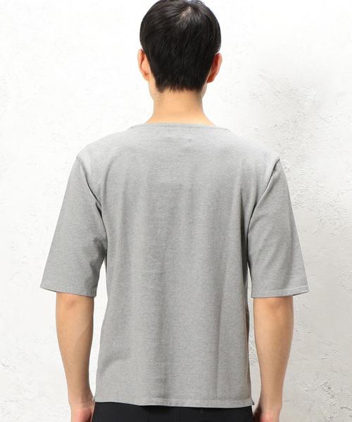 green label relaxing（グリーンレーベルリラクシング）の「STD GLR SUVIN/BOAT 5/SL カットソー ◆（Tシャツ/カットソー・メンズ・グレー/その他1/ダークブラウン・MEDIUM/SMALL/LARGE）」の13枚目の写真