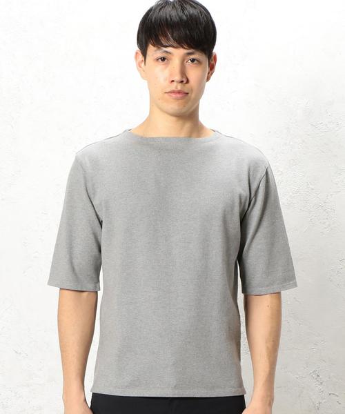 green label relaxing（グリーンレーベルリラクシング）の「STD GLR SUVIN/BOAT 5/SL カットソー ◆（Tシャツ/カットソー・メンズ・グレー/その他1/ダークブラウン・MEDIUM/SMALL/LARGE）」の14枚目の写真