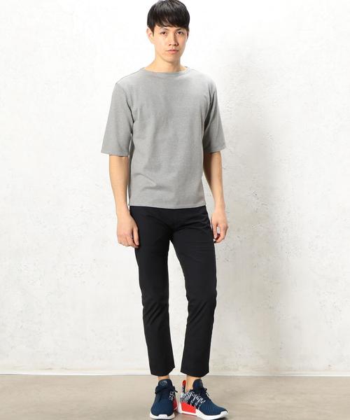 green label relaxing（グリーンレーベルリラクシング）の「STD GLR SUVIN/BOAT 5/SL カットソー ◆（Tシャツ/カットソー・メンズ・グレー/その他1/ダークブラウン・MEDIUM/SMALL/LARGE）」の7枚目の写真