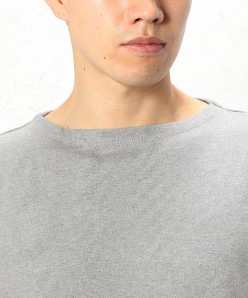 green label relaxing（グリーンレーベルリラクシング）の「STD GLR SUVIN/BOAT 5/SL カットソー ◆（Tシャツ/カットソー・メンズ・グレー/その他1/ダークブラウン・MEDIUM/SMALL/LARGE）」の8枚目の写真