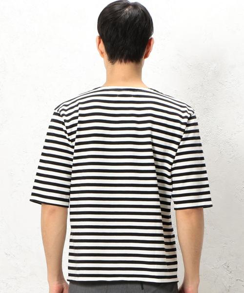 green label relaxing（グリーンレーベルリラクシング）の「STD GLR SUVIN/BOAT 5/SL カットソー ◆（Tシャツ/カットソー・メンズ・グレー/その他1/ダークブラウン・MEDIUM/SMALL/LARGE）」の5枚目の写真