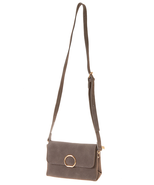 Color（カラー）の「ゴールドリングショルダーバッグ（ショルダーバッグ・レディース・ブラック/ベビーピンク/モカ/イエロー/グレー・FREE）」の6枚目の写真