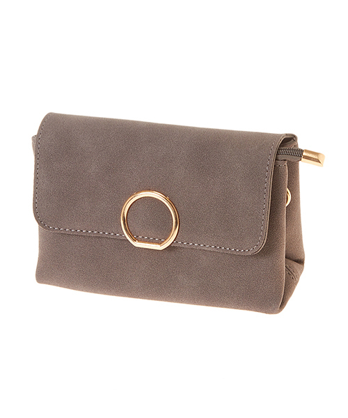 Color（カラー）の「ゴールドリングショルダーバッグ（ショルダーバッグ・レディース・ブラック/ベビーピンク/モカ/イエロー/グレー・FREE）」の9枚目の写真